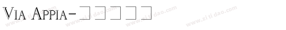 Via Appia字体转换